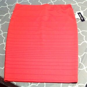 Women’s Red Bodycon Skirt
